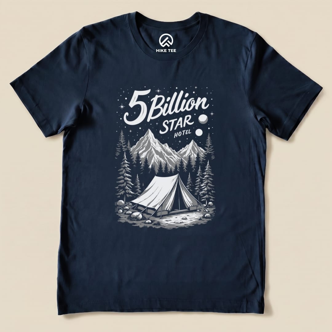 5 Billion Star Hotel Shirt Hike Tee T-Shirt Navy / S