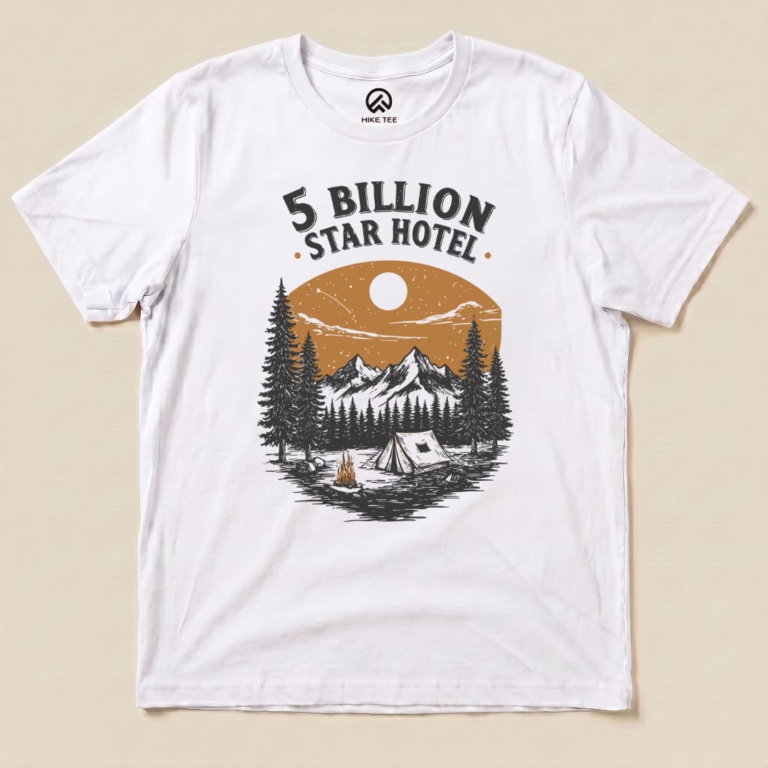 5 Billion Star Hotel Shirt Hike Tee T-Shirt White / S