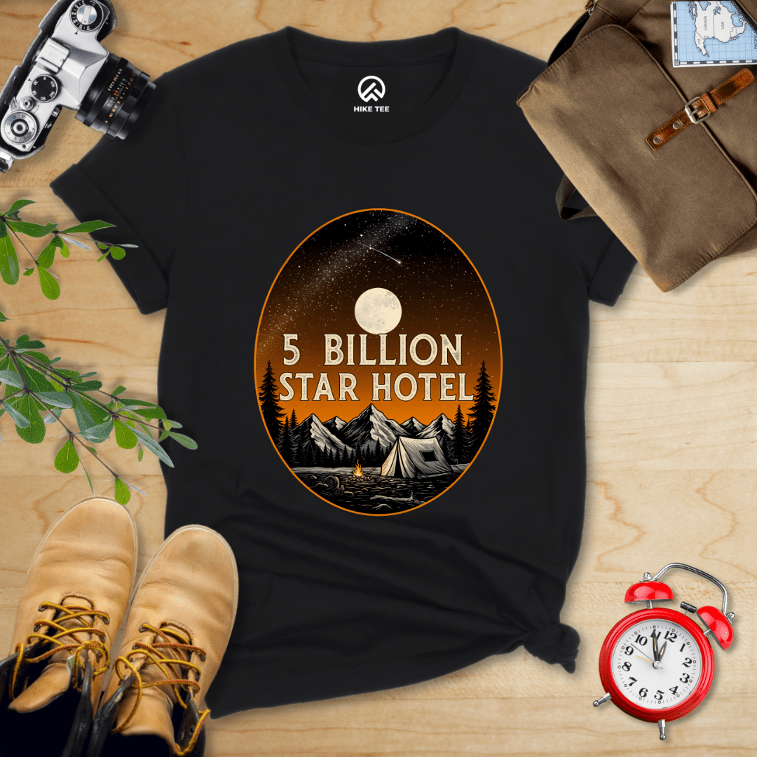 Hike Tee T-Shirt Black / S 5 Billion Star Hotel