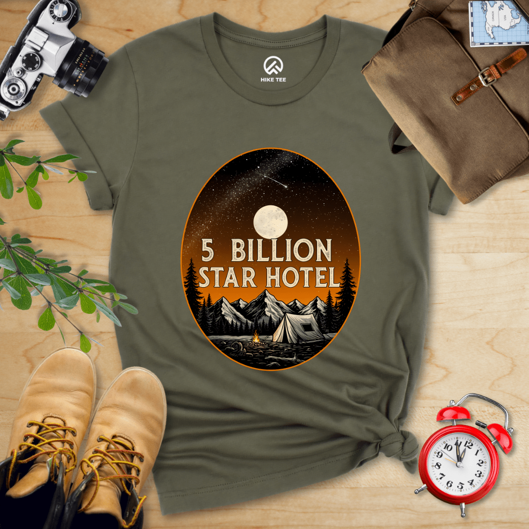 Hike Tee T-Shirt Military Green / S 5 Billion Star Hotel