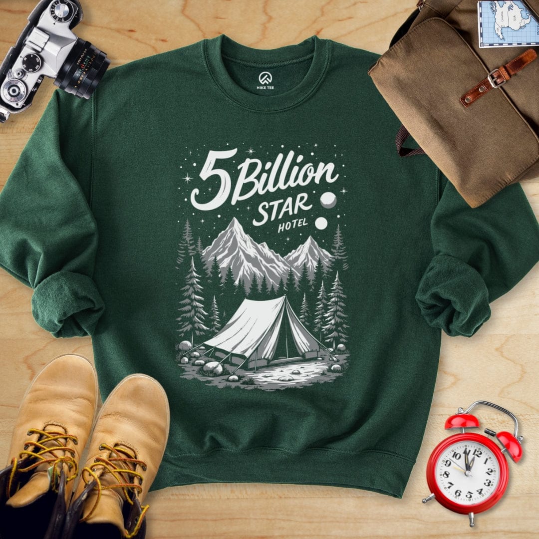 Hike Tee Sweatshirt Forest Green / S 5 Billion Star Sweatshirt