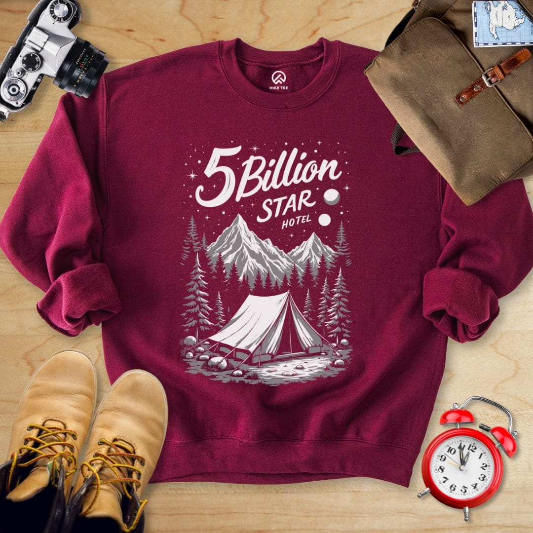 Hike Tee Sweatshirt Maroon / S 5 Billion Star Sweatshirt