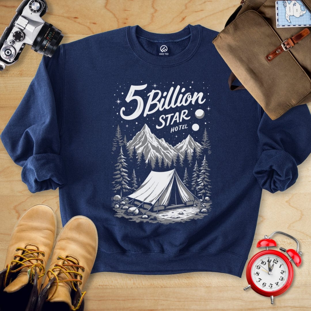 Hike Tee Sweatshirt Navy / S 5 Billion Star Sweatshirt