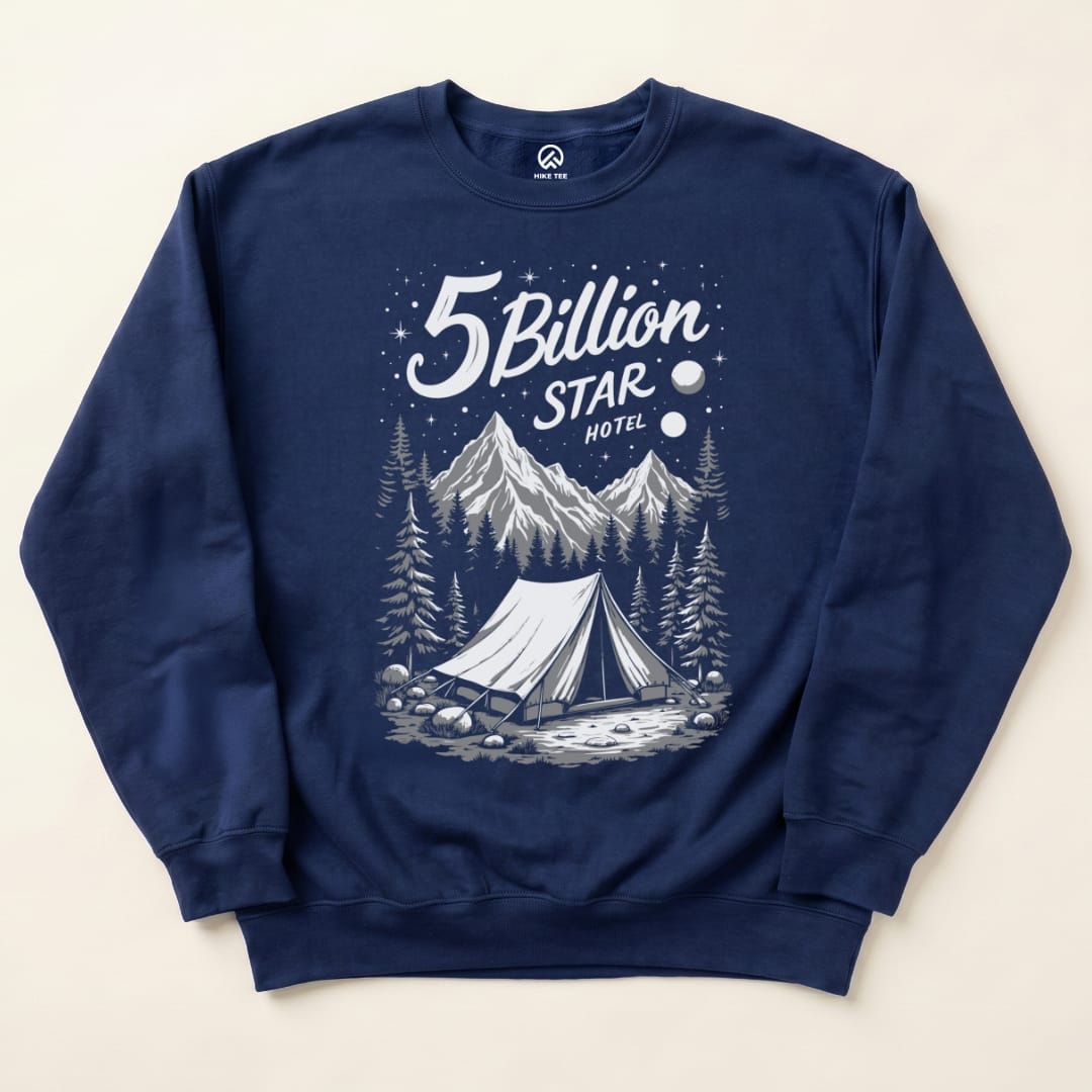 5 Billion Star Sweatshirt Hike Tee Sweatshirt Navy / S