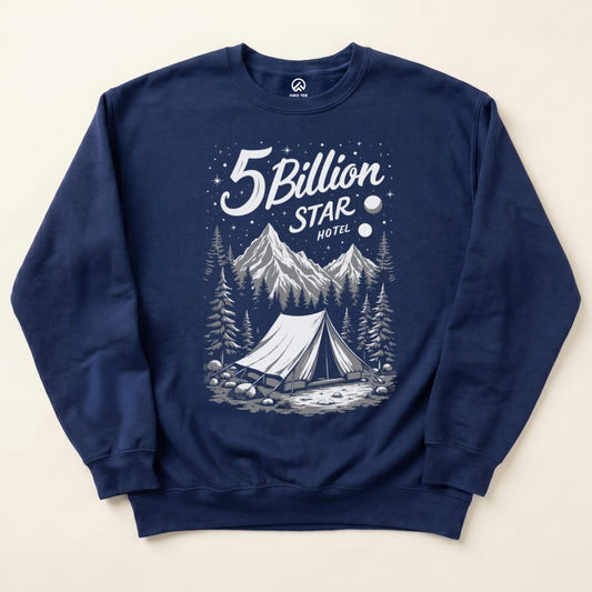 5 Billion Star Sweatshirt Hike Tee Sweatshirt Navy / S