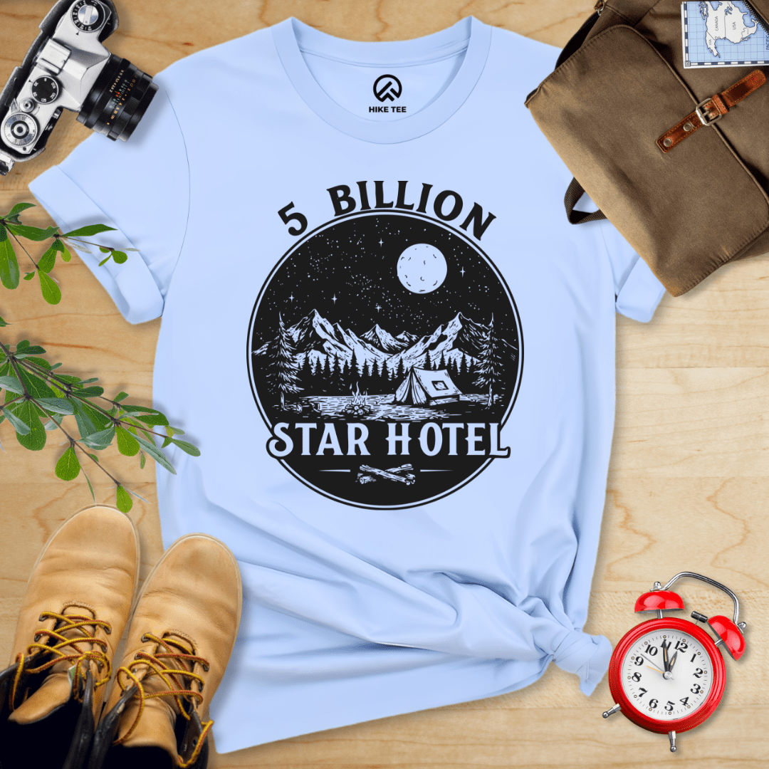 Hike Tee T-Shirt Baby Blue / S 5 Billions Star Hotel Shirt