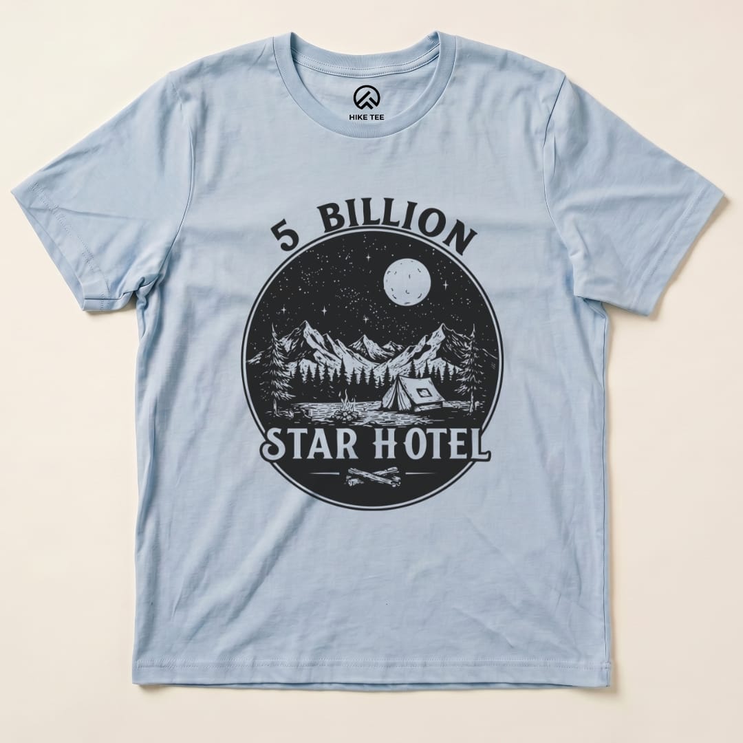 5 Billions Star Hotel Shirt Hike Tee T-Shirt Baby Blue / S