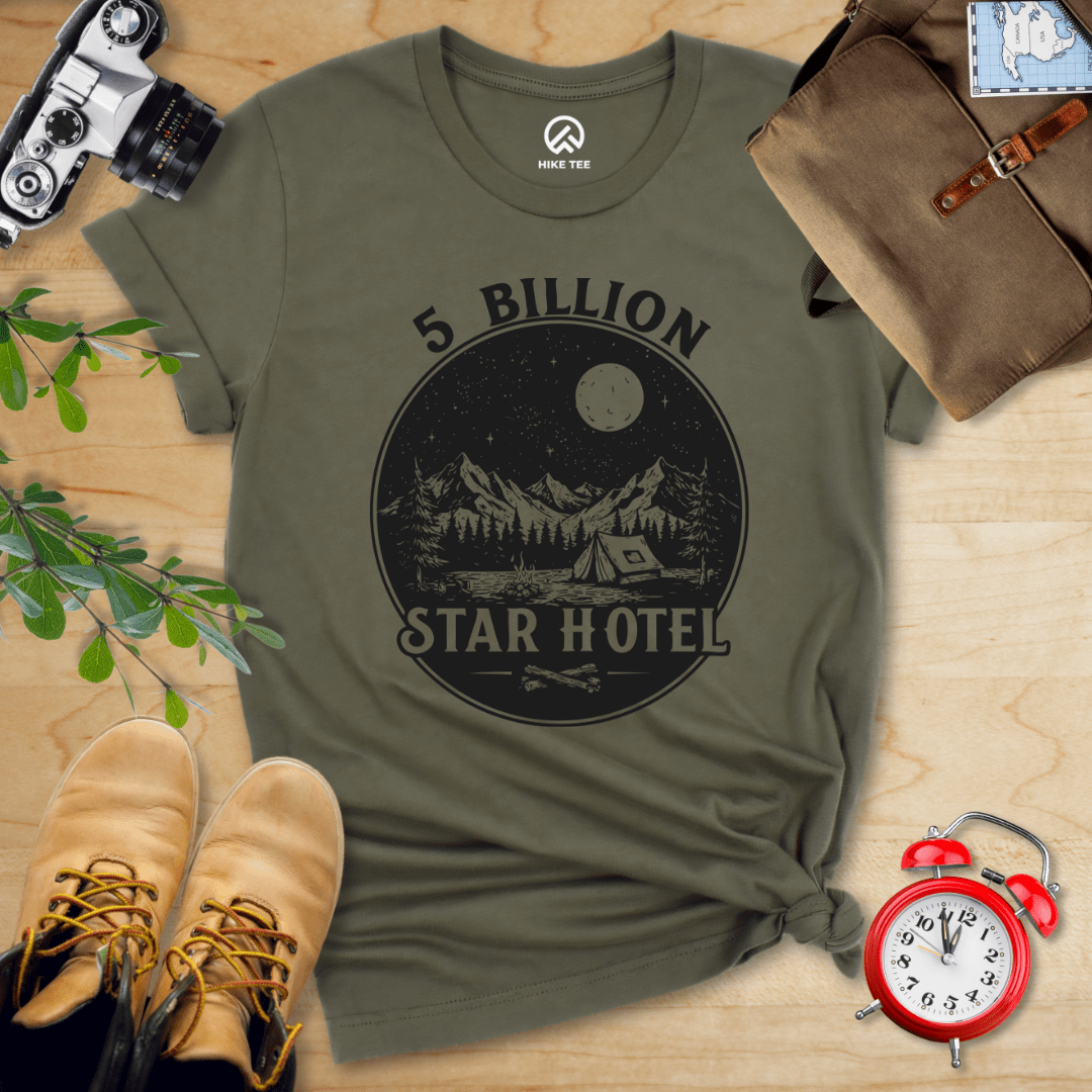 Hike Tee T-Shirt Military Green / S 5 Billions Star Hotel Shirt