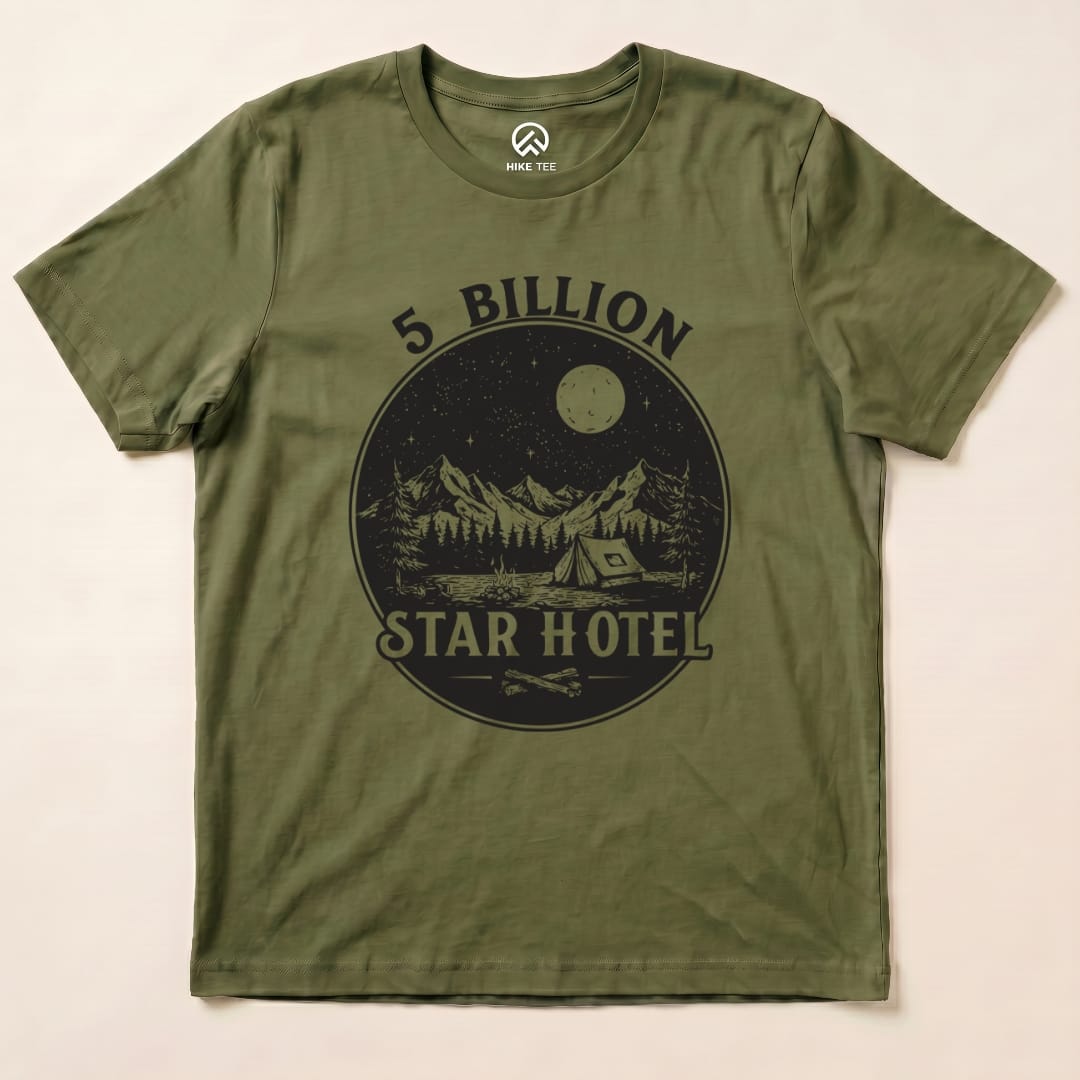 5 Billions Star Hotel Shirt Hike Tee T-Shirt Military Green / S