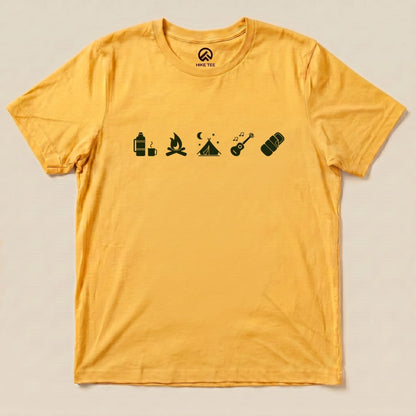 Hike Tee T-Shirt Gold / S 5 In Row Camping Shirt