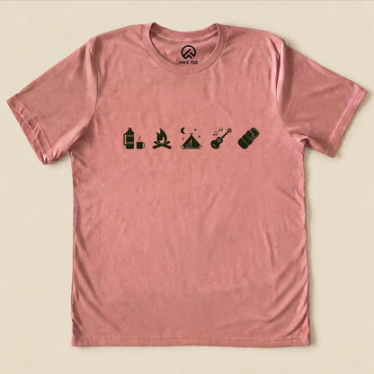 Hike Tee T-Shirt Heather Mauve / S 5 In Row Camping Shirt