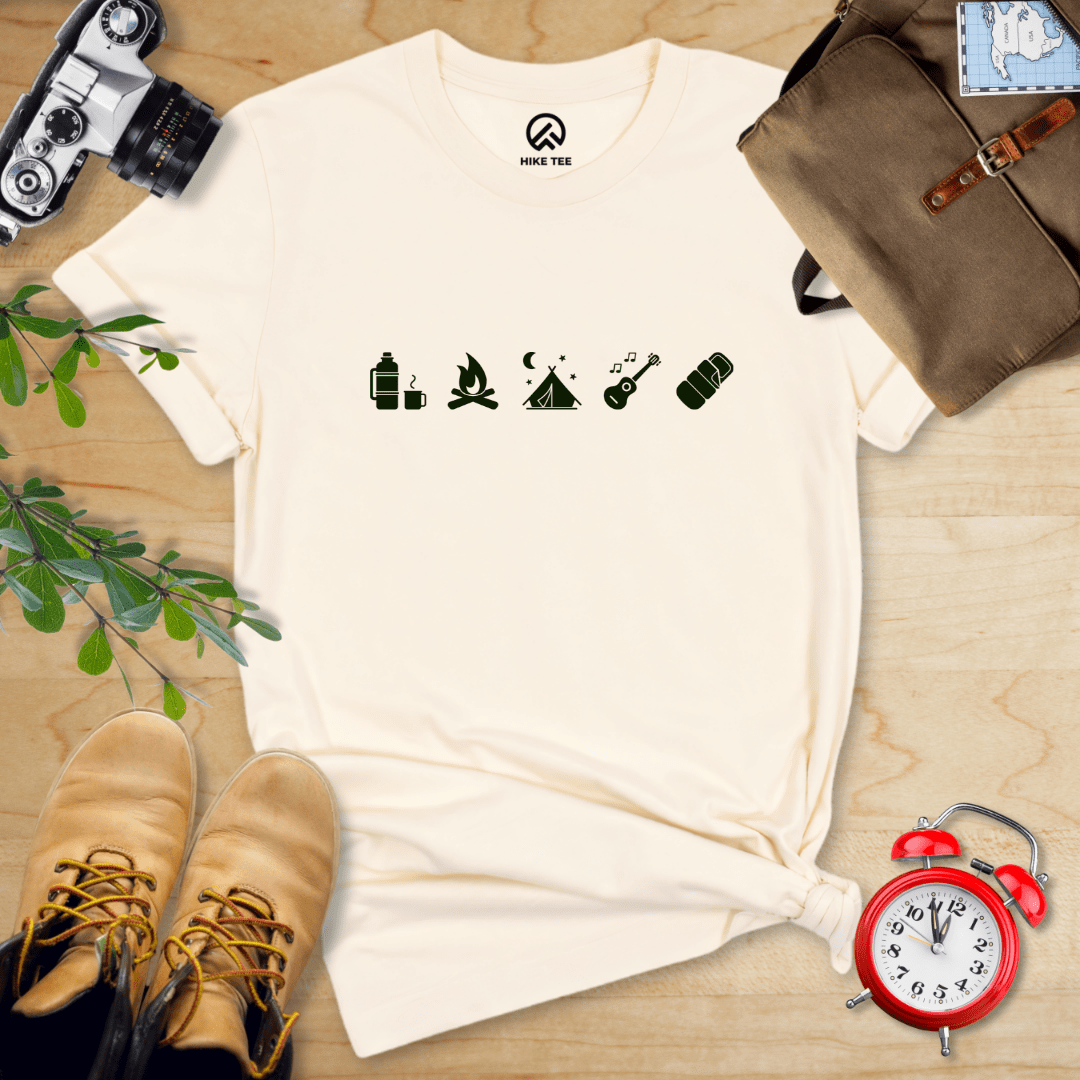 Hike Tee T-Shirt Natural / S 5 In Row Camping Shirt