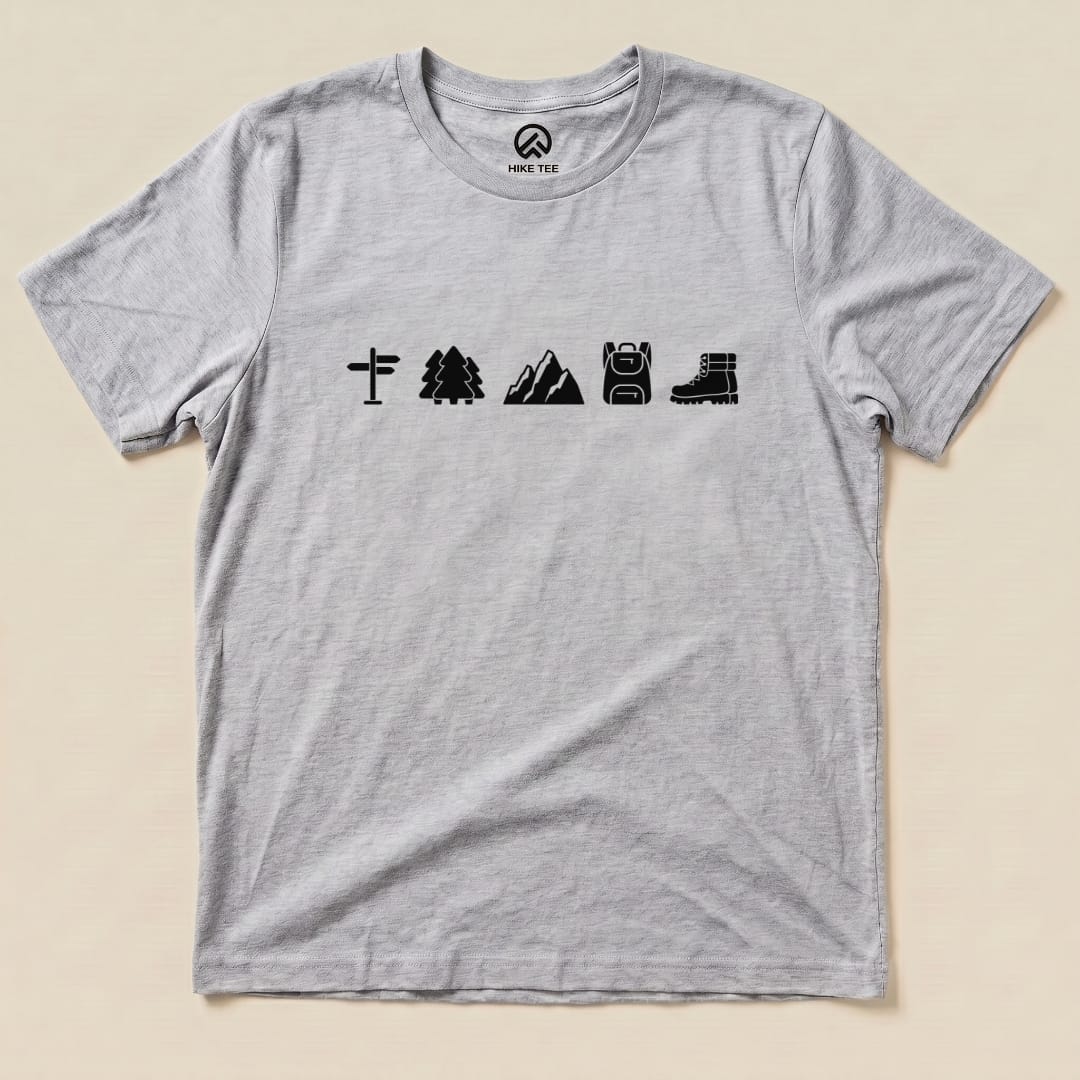 Hike Tee T-Shirt Athletic Heather / S 5 In Row Hiking Shirt