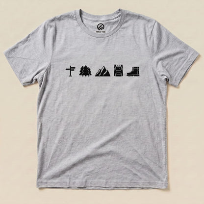 Hike Tee T-Shirt Athletic Heather / S 5 In Row Hiking Shirt