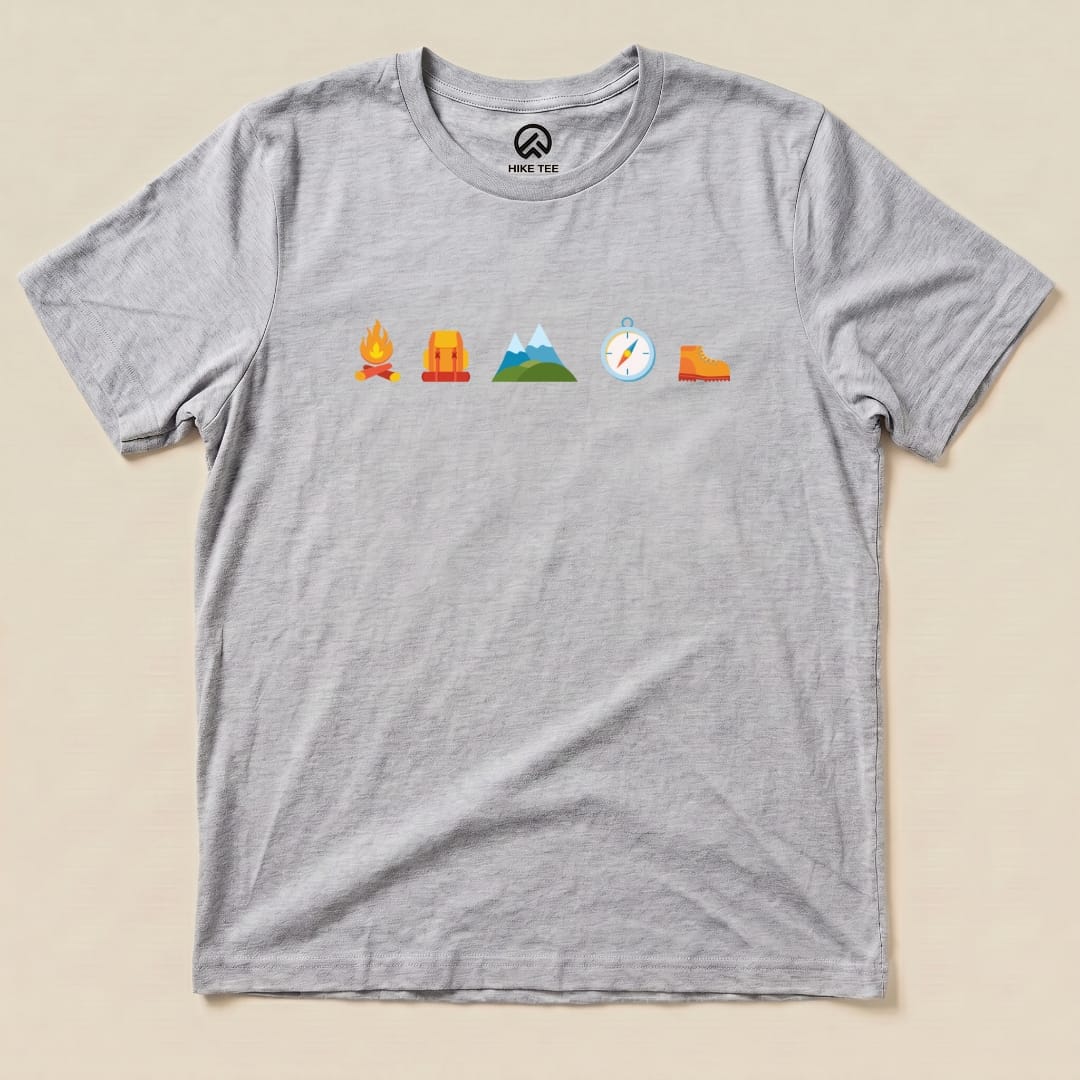 Hike Tee T-Shirt Athletic Heather / S 5 In Row Hiking Shirt