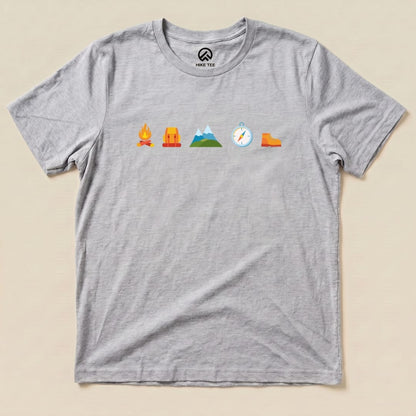 Hike Tee T-Shirt Athletic Heather / S 5 In Row Hiking Shirt