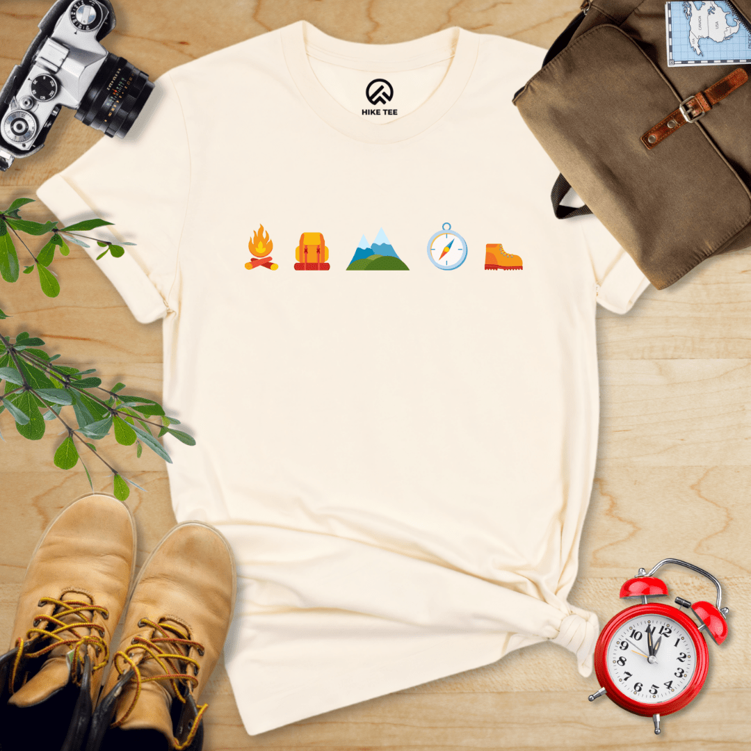 Hike Tee T-Shirt Natural / S 5 In Row Hiking Shirt