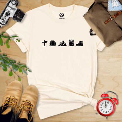 Hike Tee T-Shirt Natural / S 5 In Row Hiking Shirt