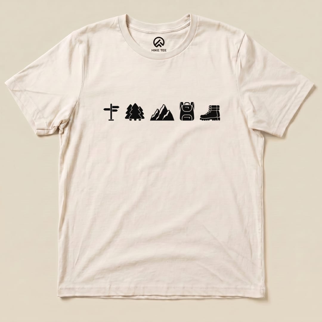 Hike Tee T-Shirt Natural / S 5 In Row Hiking Shirt
