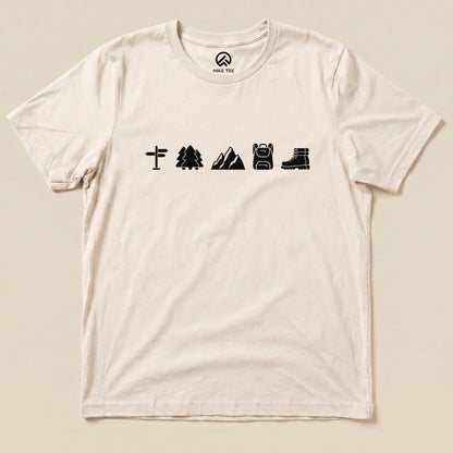 Hike Tee T-Shirt Natural / S 5 In Row Hiking Shirt