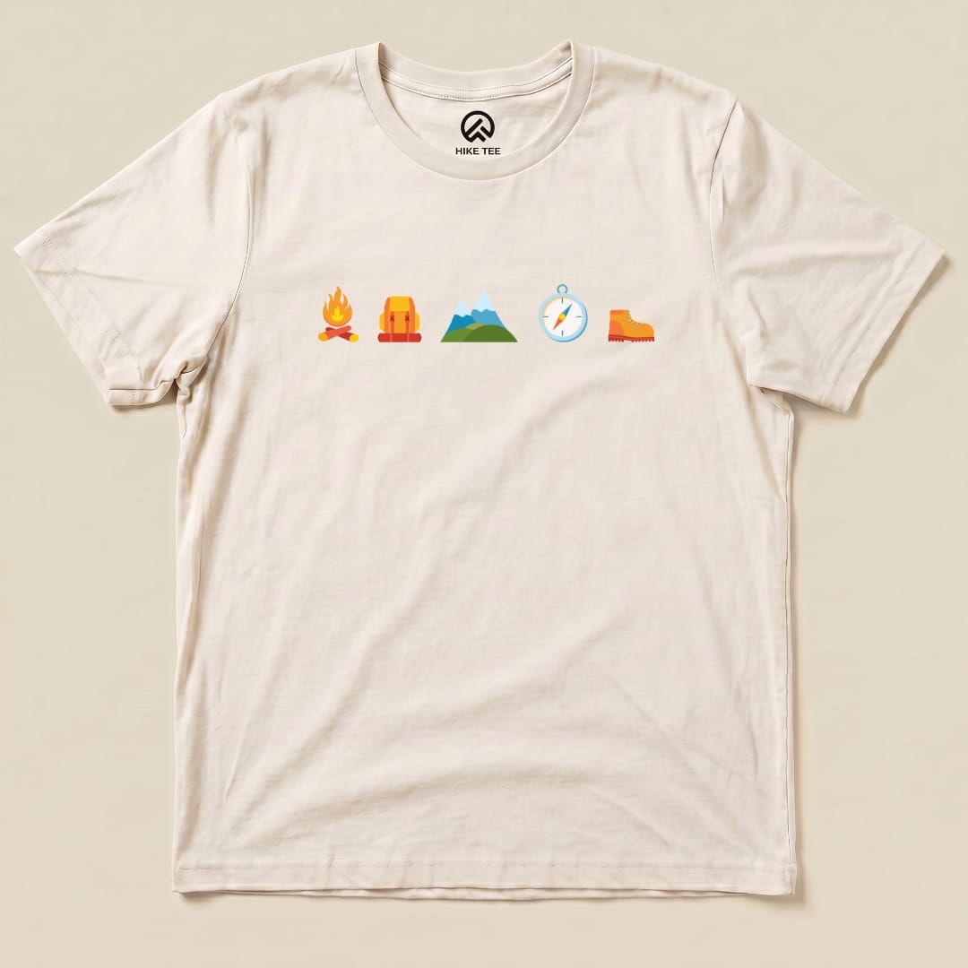 Hike Tee T-Shirt Natural / S 5 In Row Hiking Shirt