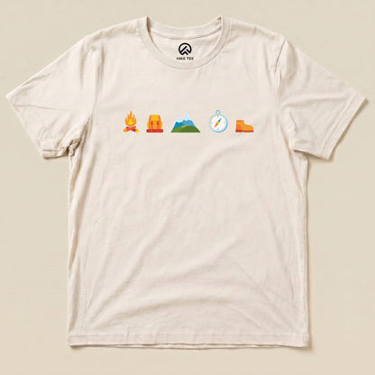 Hike Tee T-Shirt Natural / S 5 In Row Hiking Shirt