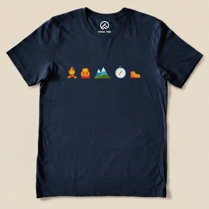 Hike Tee T-Shirt Navy / S 5 In Row Hiking Shirt