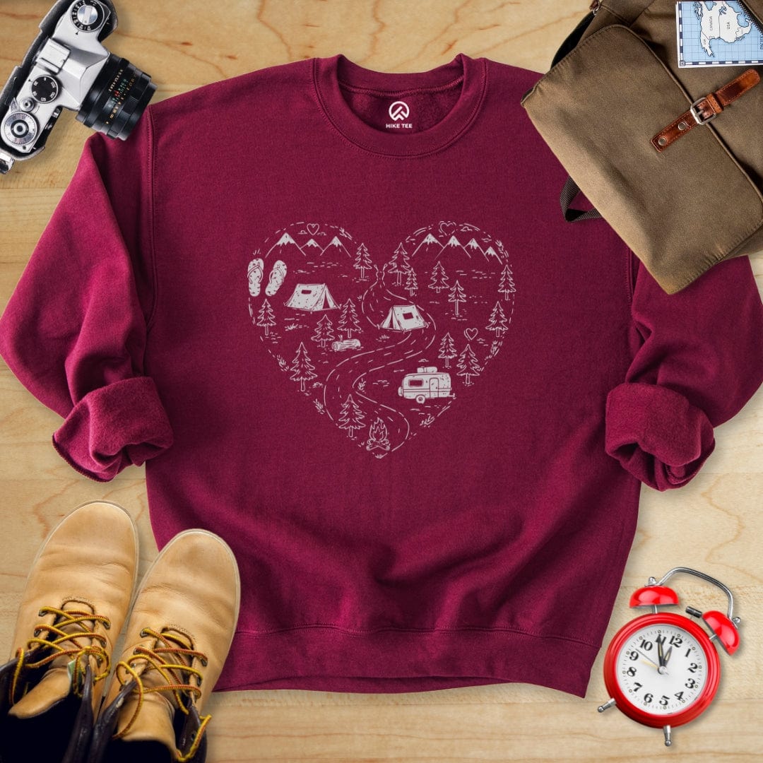 Hike Tee Sweatshirt 609_Heart Camping