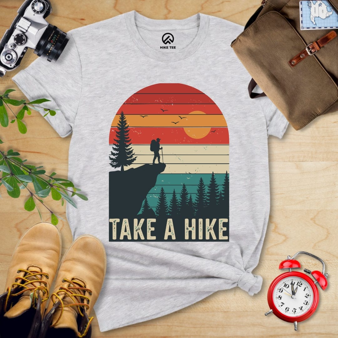 Hike Tee T-Shirt Athletic Heather / S 753_Take a Hike