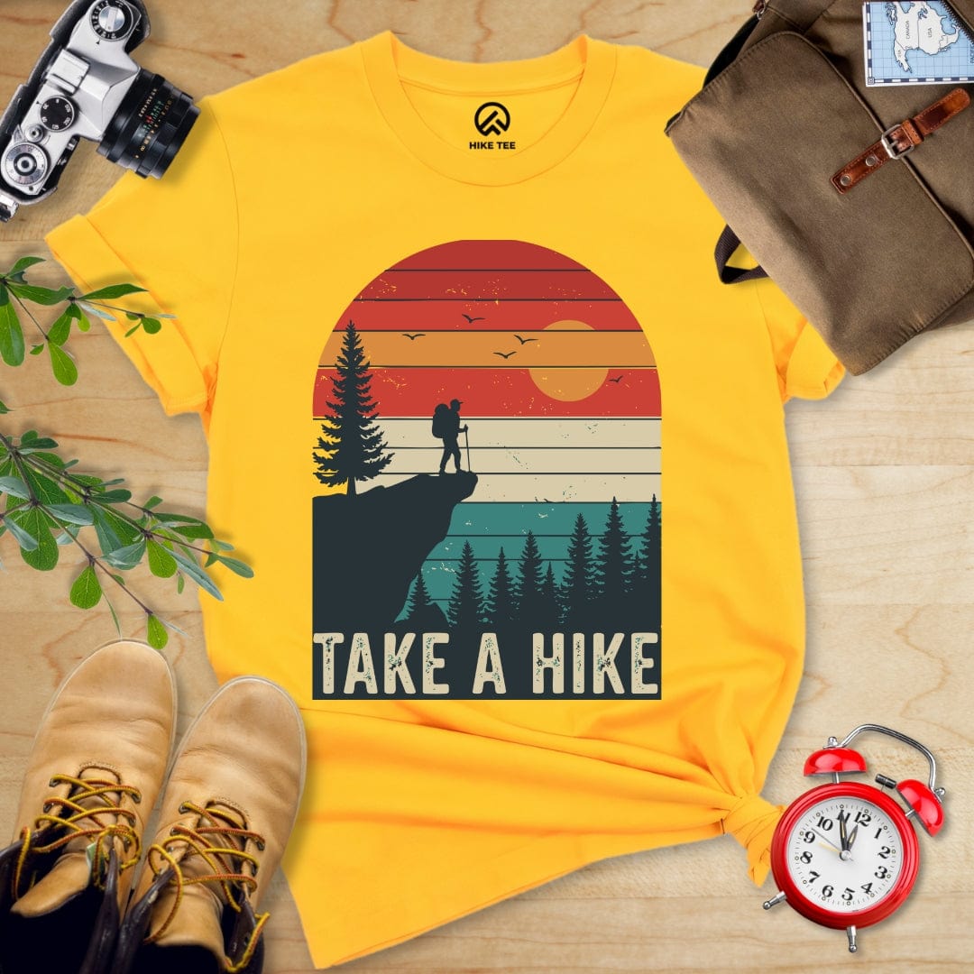 Hike Tee T-Shirt Gold / S 753_Take a Hike