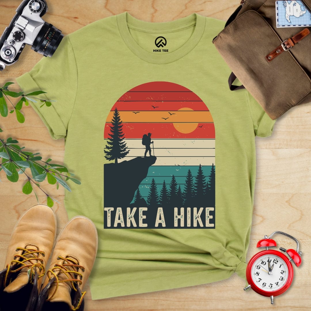 Hike Tee T-Shirt Heather Green / S 753_Take a Hike