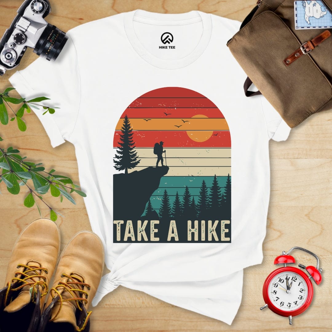 Hike Tee T-Shirt White / S 753_Take a Hike
