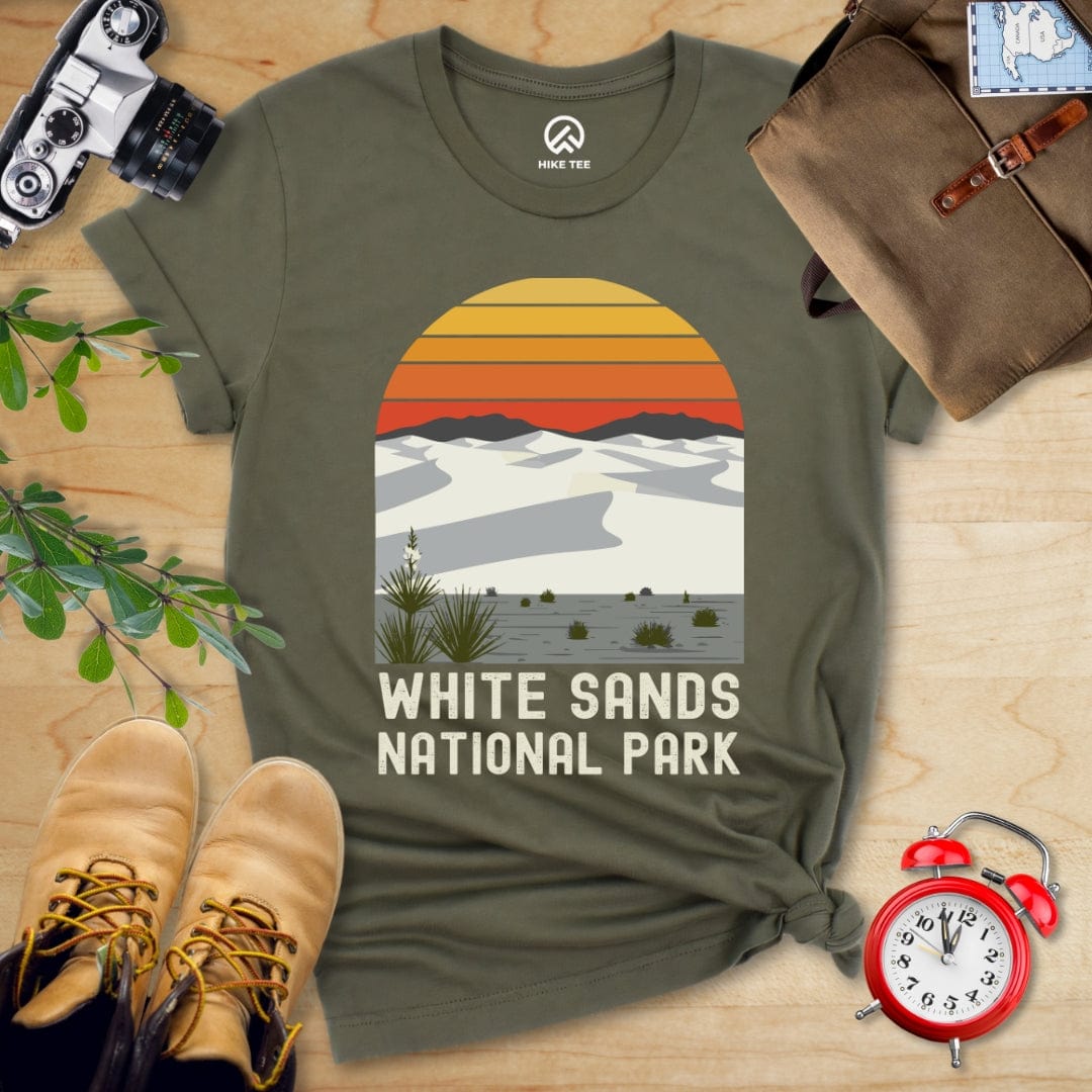 Hike Tee T-Shirt Military Green / S 770_White Sands