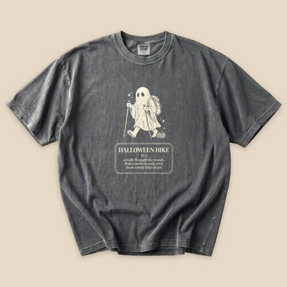 Pepper Halloween Hike Definition T-Shirt with a hiking ghost and Halloween hike definition graphic