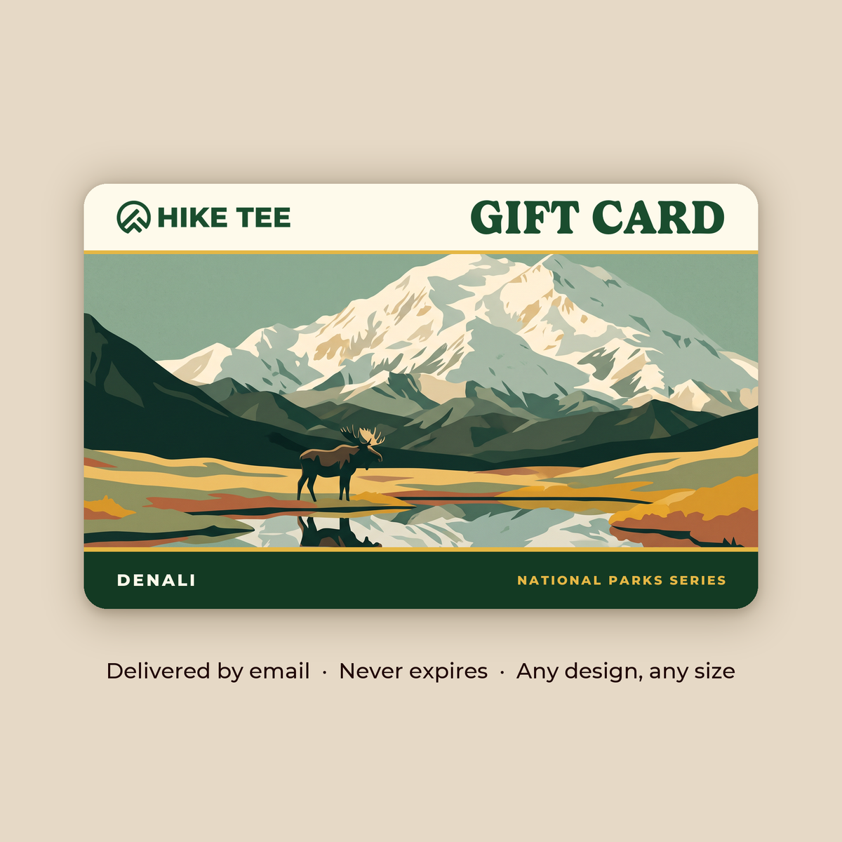 Hike Tee gift card - Denali design