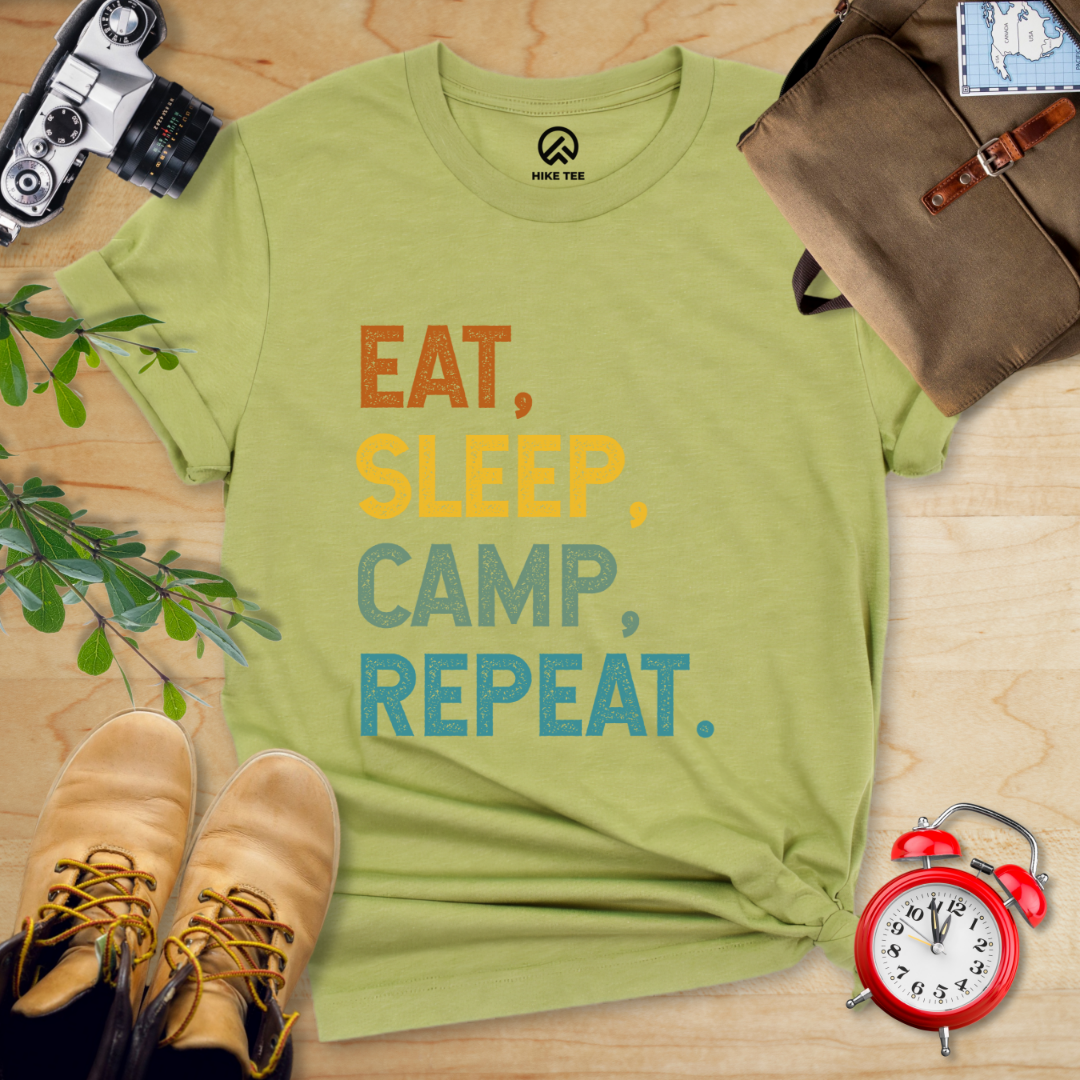 Eat Sleep Camp Repeat Shirt
