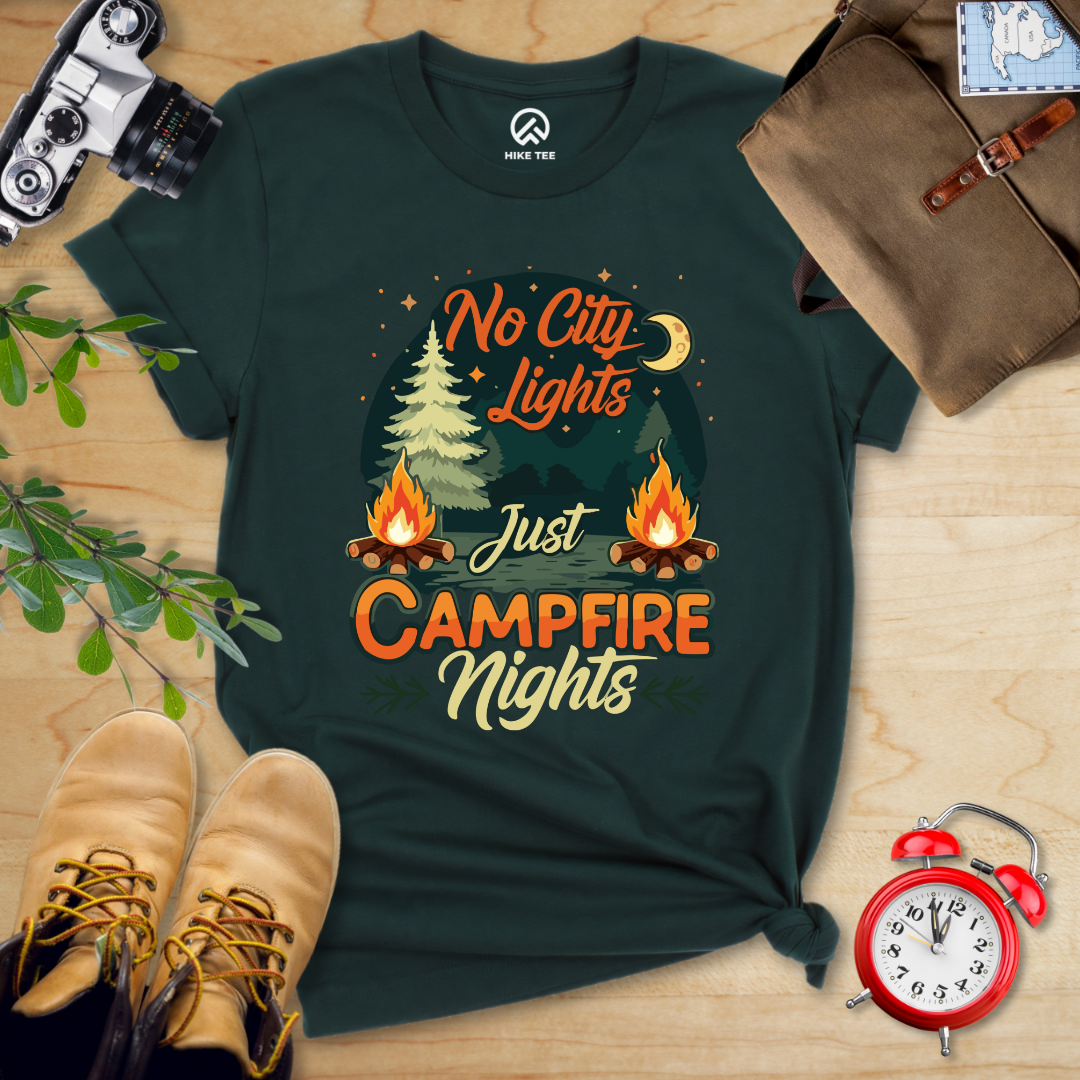No city Lights Just Campfire Nights Shirt