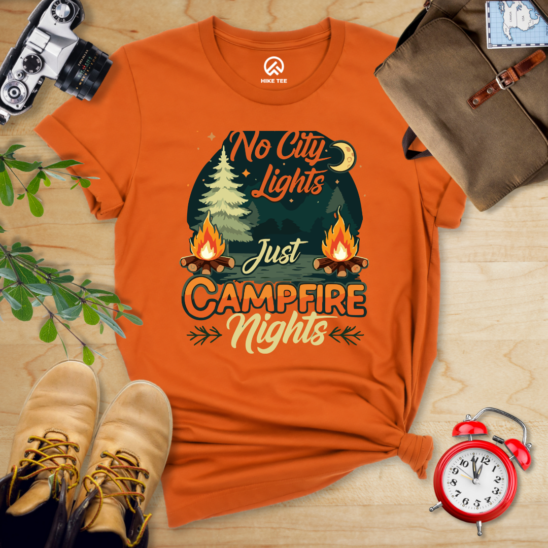 No city Lights Just Campfire Nights Shirt