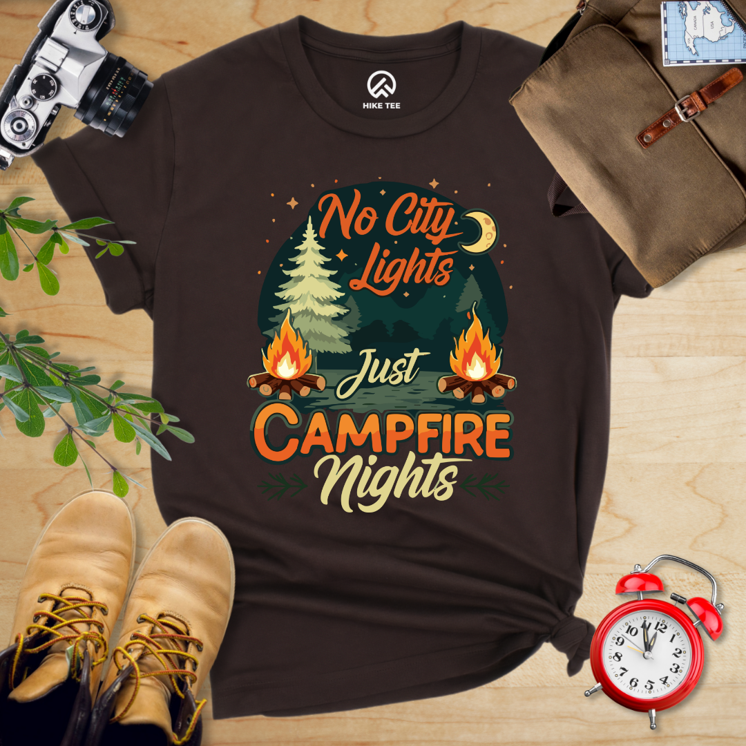 No city Lights Just Campfire Nights Shirt