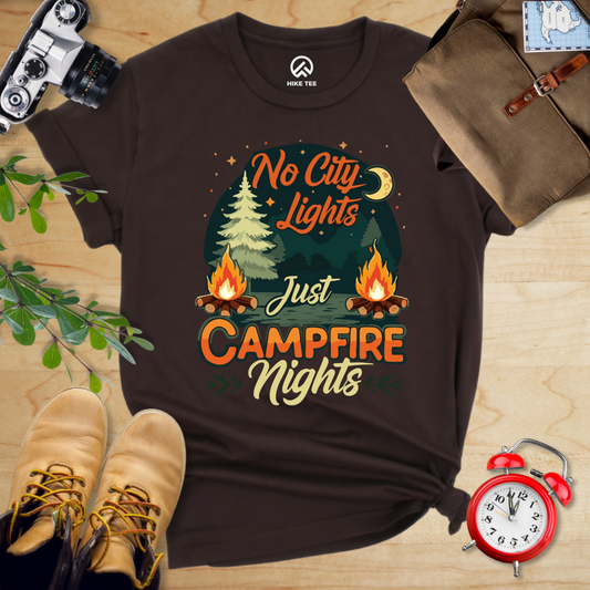No city Lights Just Campfire Nights Shirt