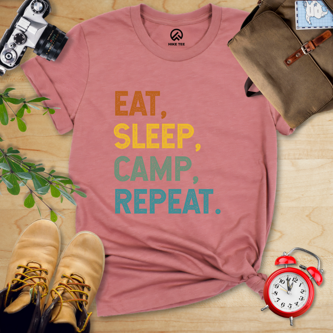 Eat Sleep Camp Repeat Shirt