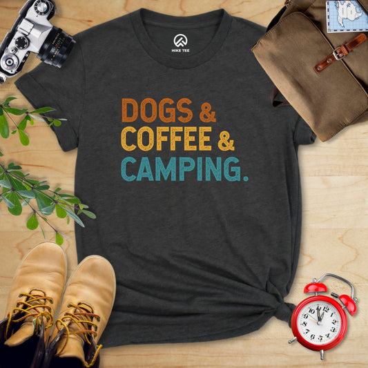 Dogs & Coffee & Camping Shirt