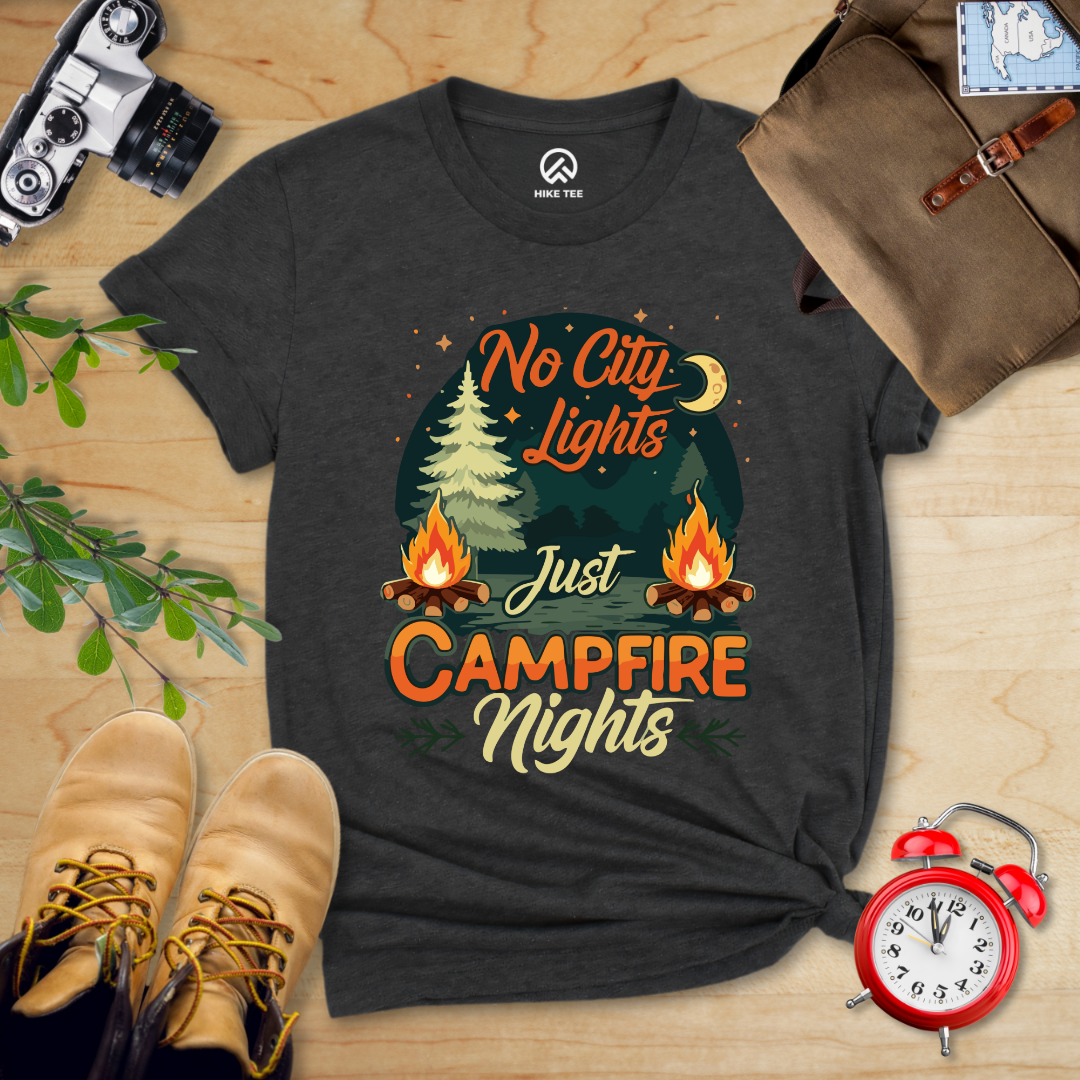No city Lights Just Campfire Nights Shirt
