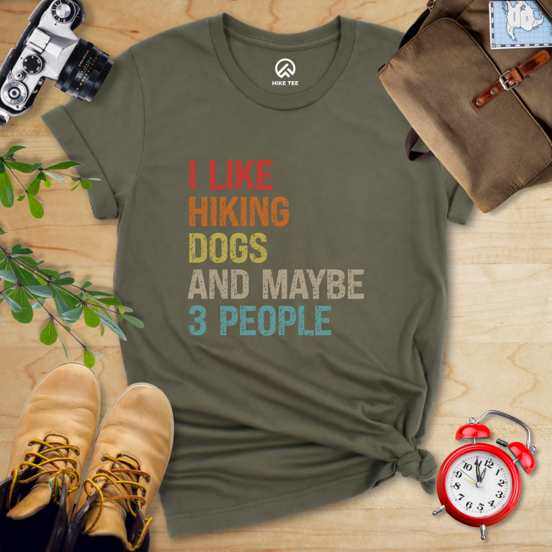 I Like Hiking Dog Shirt