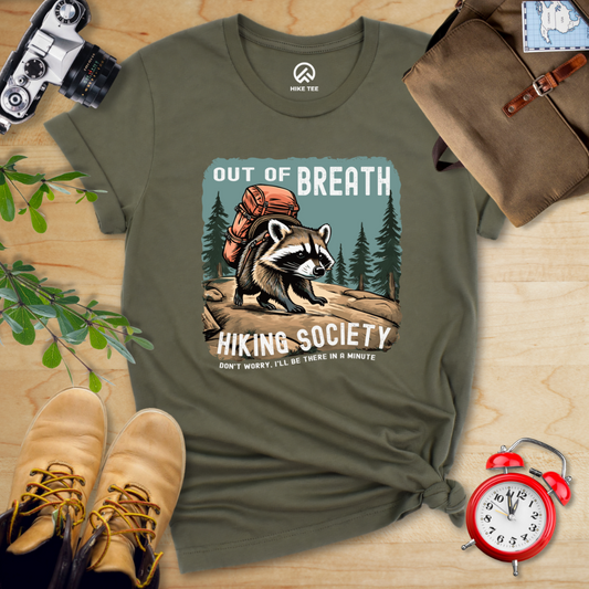 Out of Breath Raccoon Shirt