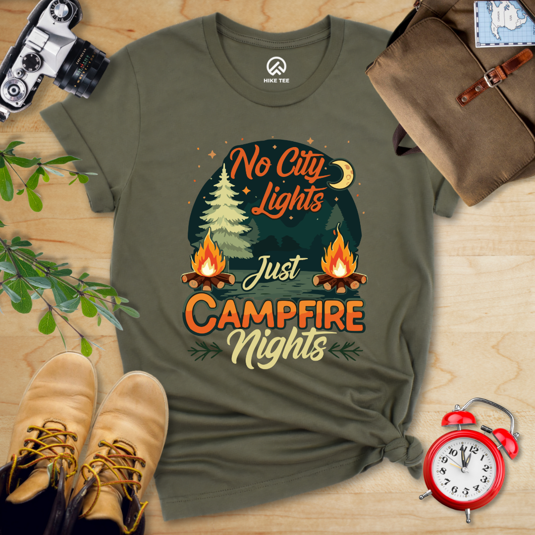 No city Lights Just Campfire Nights Shirt