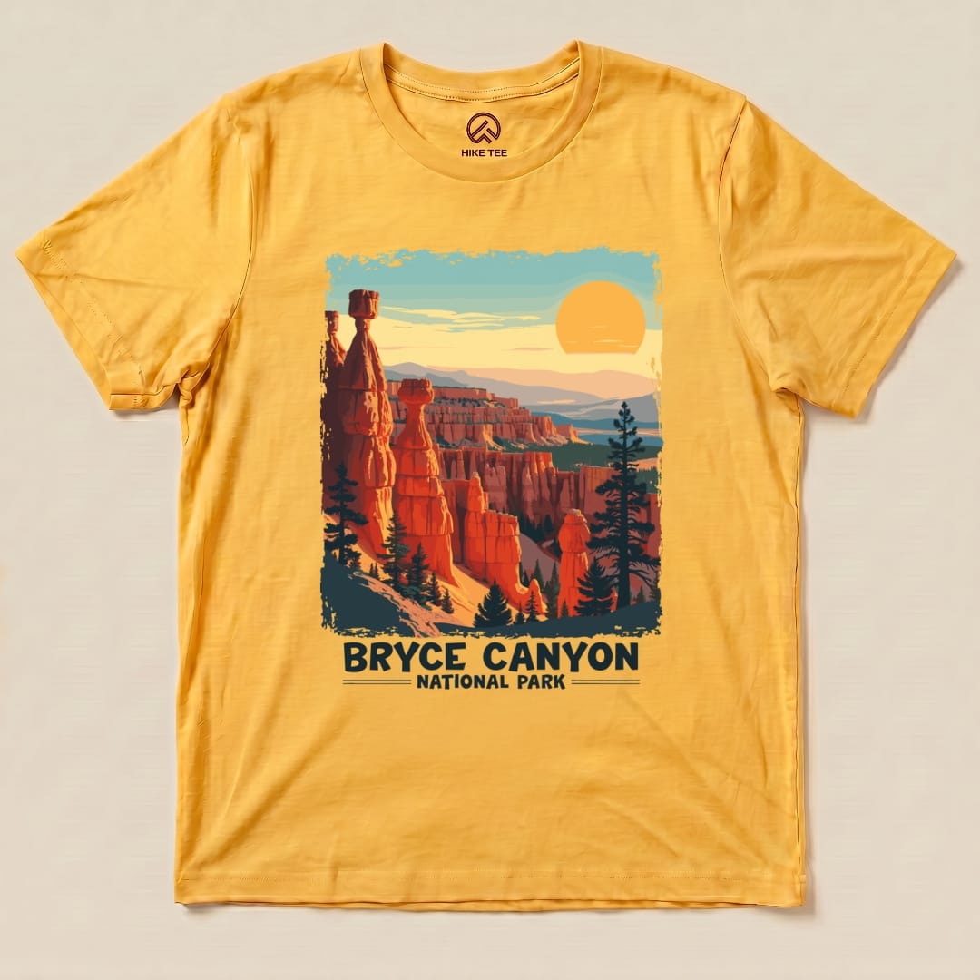 Hike Tee T-Shirt Gold / S Bryce Canyon National Park Shirt
