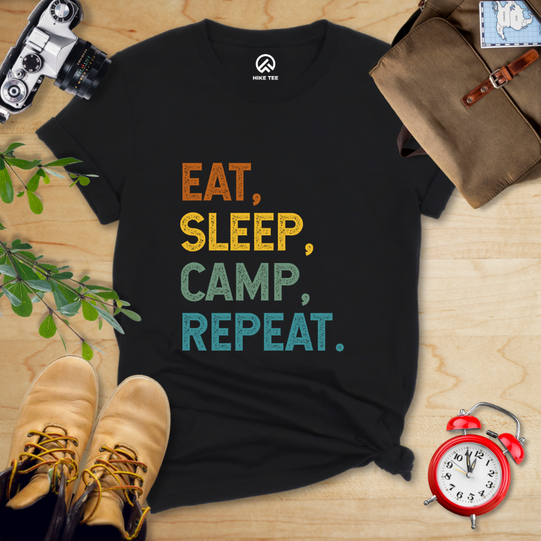 Eat Sleep Camp Repeat Shirt