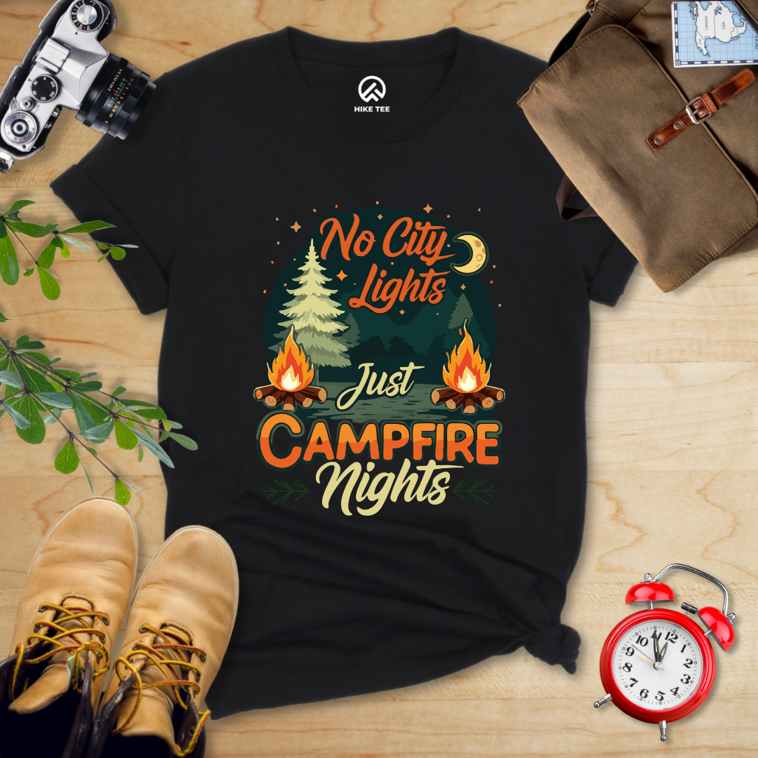 No city Lights Just Campfire Nights Shirt