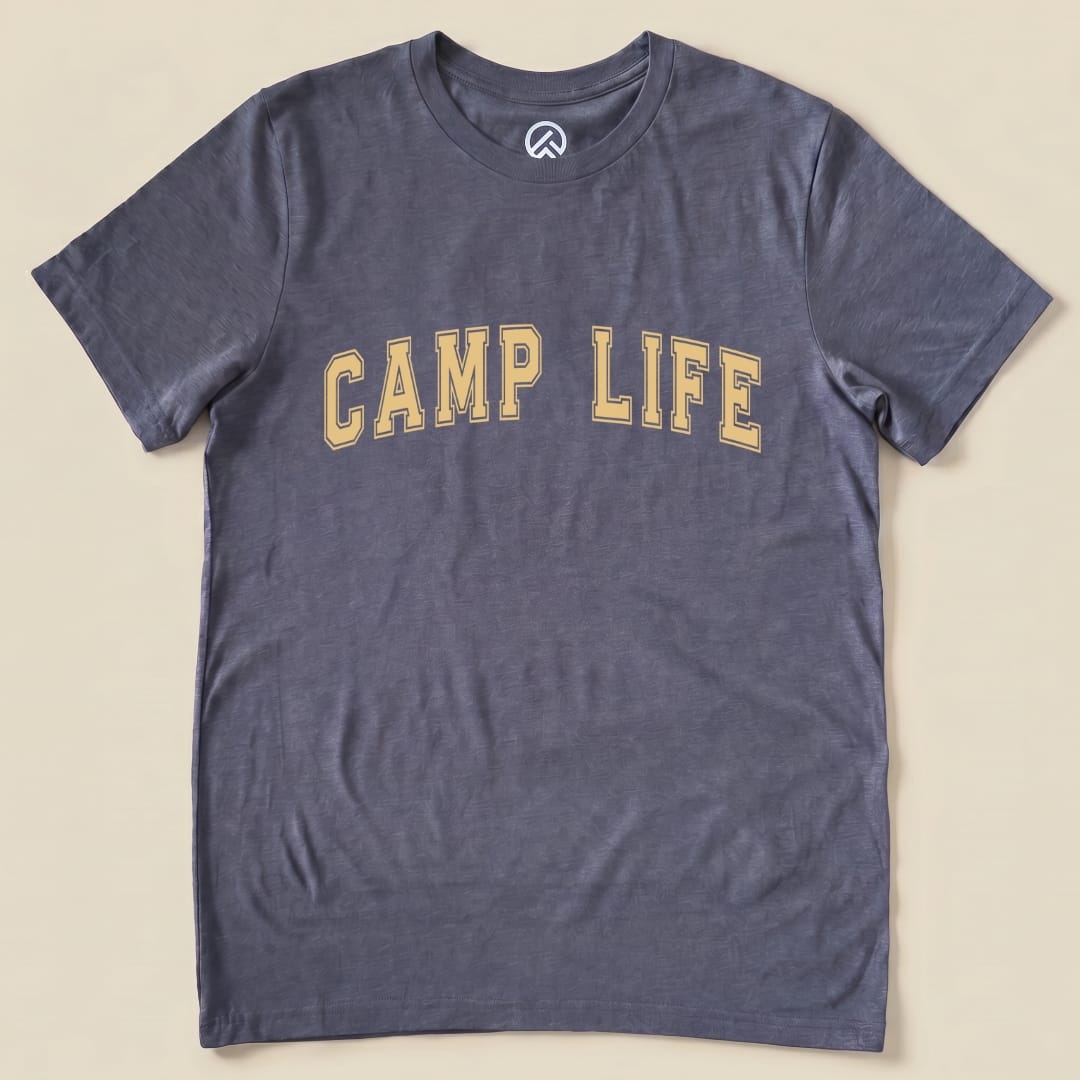 Camp Life Shirt Hike Tee T-Shirt Heather Navy / S